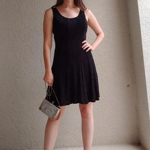 Vintage Roberta Black Glitter Tank Dress